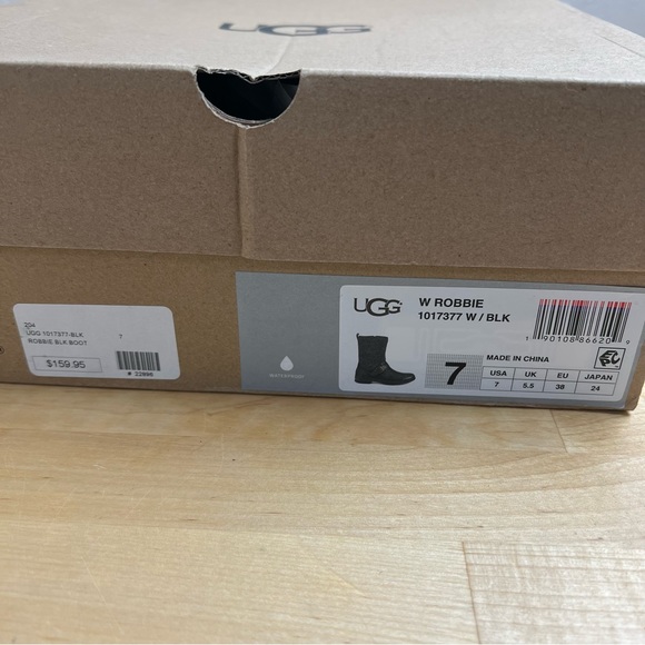 UGG Robbie Waterproof Leather Motorcycle Boots Women's US Size 7 - Picture 15 of 16